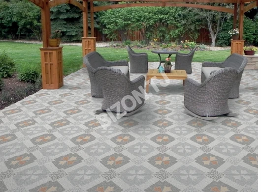 Керамическая плитка Segal - Grey, 40х40см 2